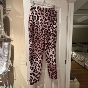 ASOS Leopard Print Pants in Pink and Black
